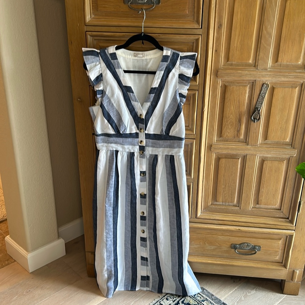 J. Crew Point Sur linen dress